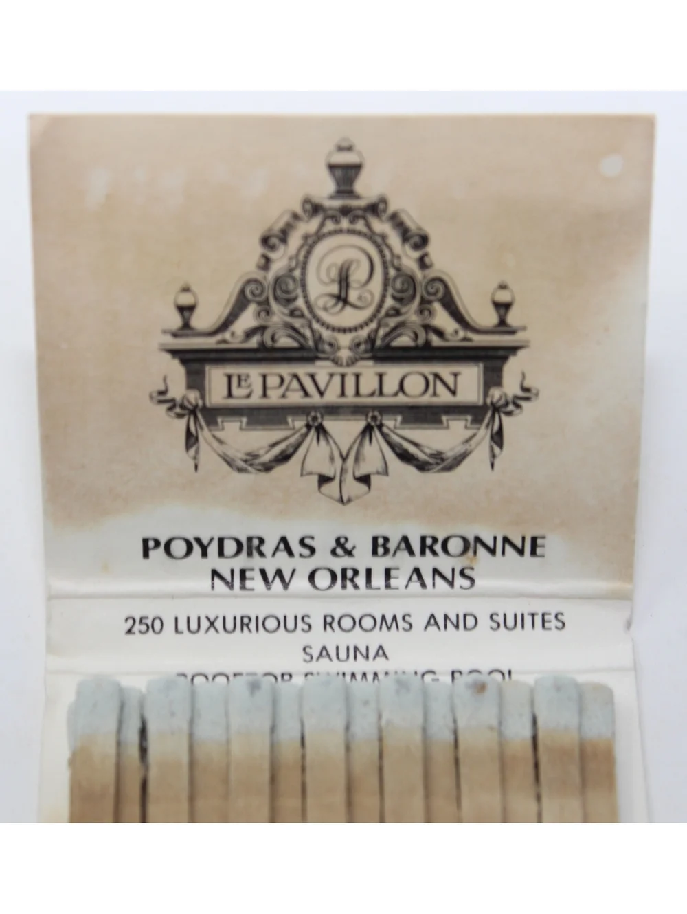 Vintage Matchbook Le Pavillon Hotel Chateaubriand Dining Room New Orleans